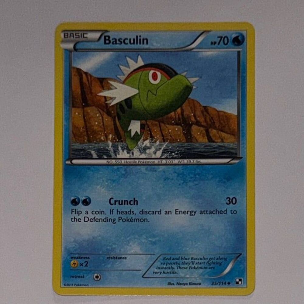 POKEMON CARD: Basculin #35/114 (Pokemon Black & White)